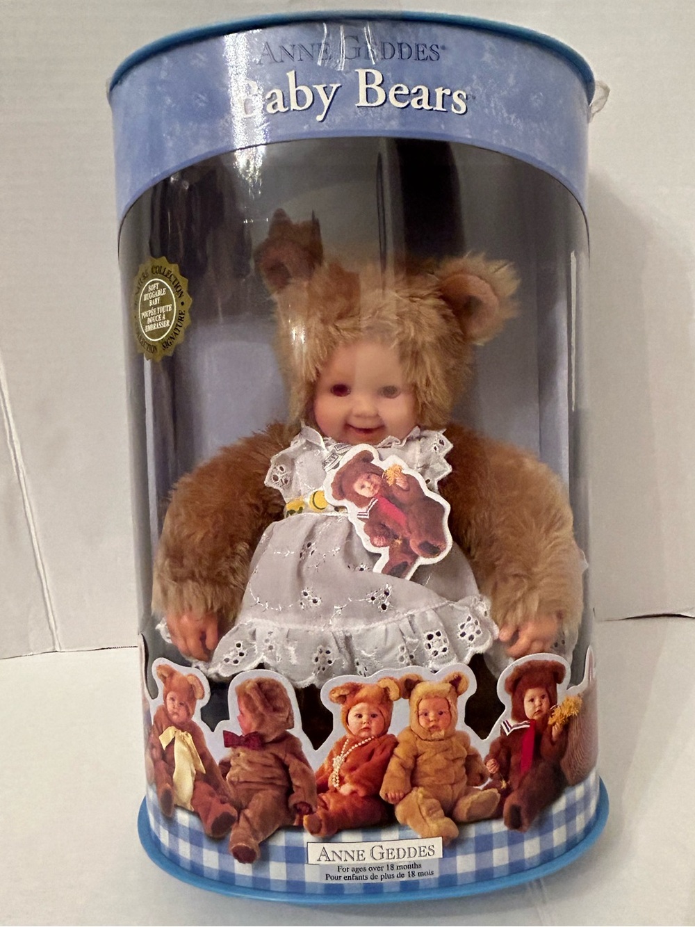 ANNE GEDDES Baby Bears Plush Doll in Box